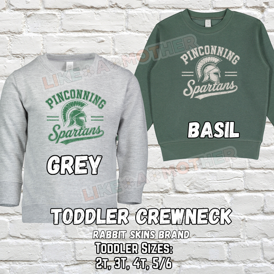 PINCONNING SPARTANS Crewneck Sweatshirt (Rabbit Skins) (Vintage Design)