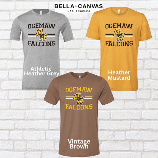 Ogemaw Falcons Short Sleeve Tee (Bella Canvas)