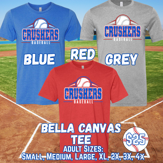 CRUSHERS BASEBALL ADULT Short Sleeve Tee