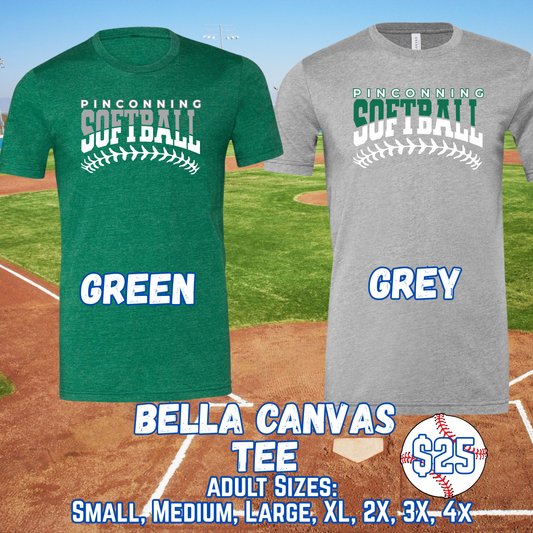 PINCONNING SOFTBALL ADULT Short Sleeve Tee