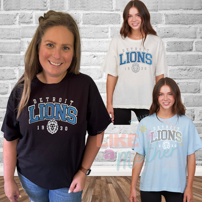 Glitter Lions Boxy Fit Premium Tee