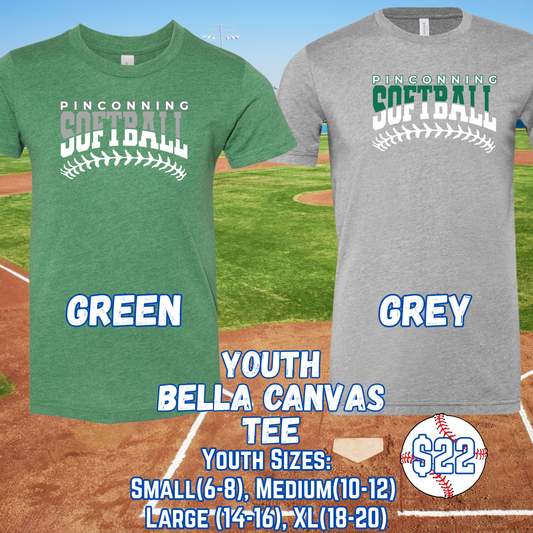 PINCONNING SOFTBALL YOUTH Short Sleeve Tee