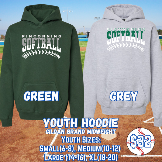 PINCONNING SOFTBALL YOUTH Hoodie (Gildan)