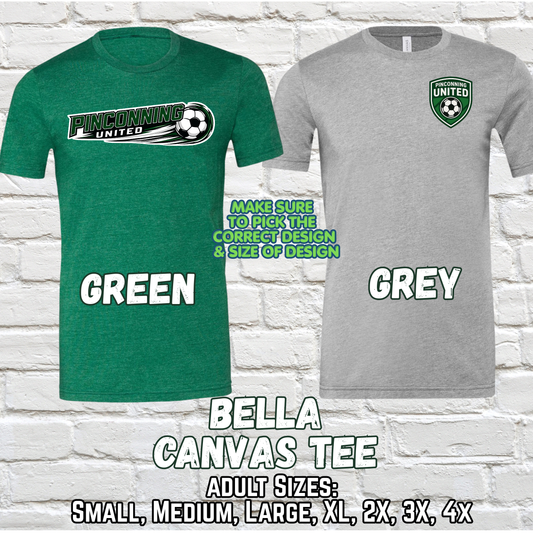 PINCONNING UNITED SOCCER ADULT Bella Canvas Tee