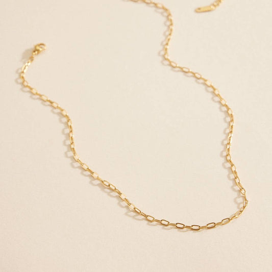 Chain Link | Stainless Steel Short Necklace: Gold