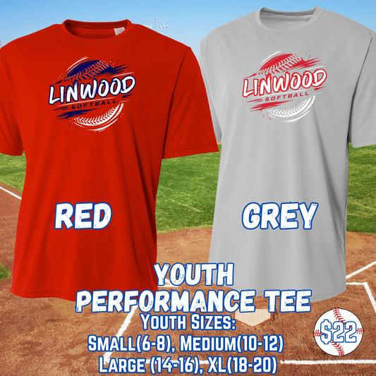 LINWOOD SOFTBALL YOUTH Performance Tee