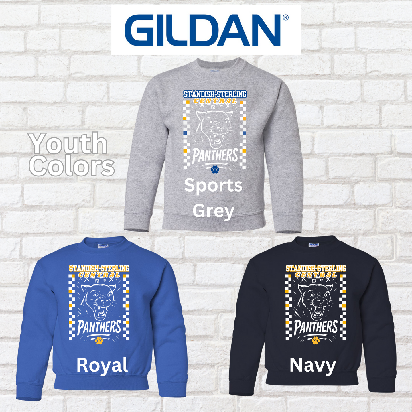 YOUTH SSC Generic Design Crewneck Sweatshirt (Gildan)