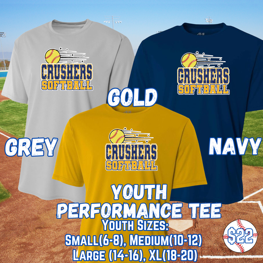CRUSHERS SOFTBALL PERFORMANCE YOUTH Tee