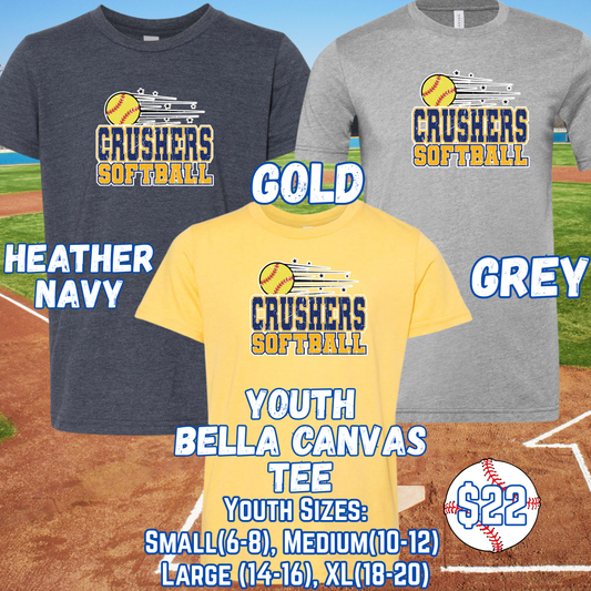 CRUSHERS SOFTBALL YOUTH Short Sleeve Tee