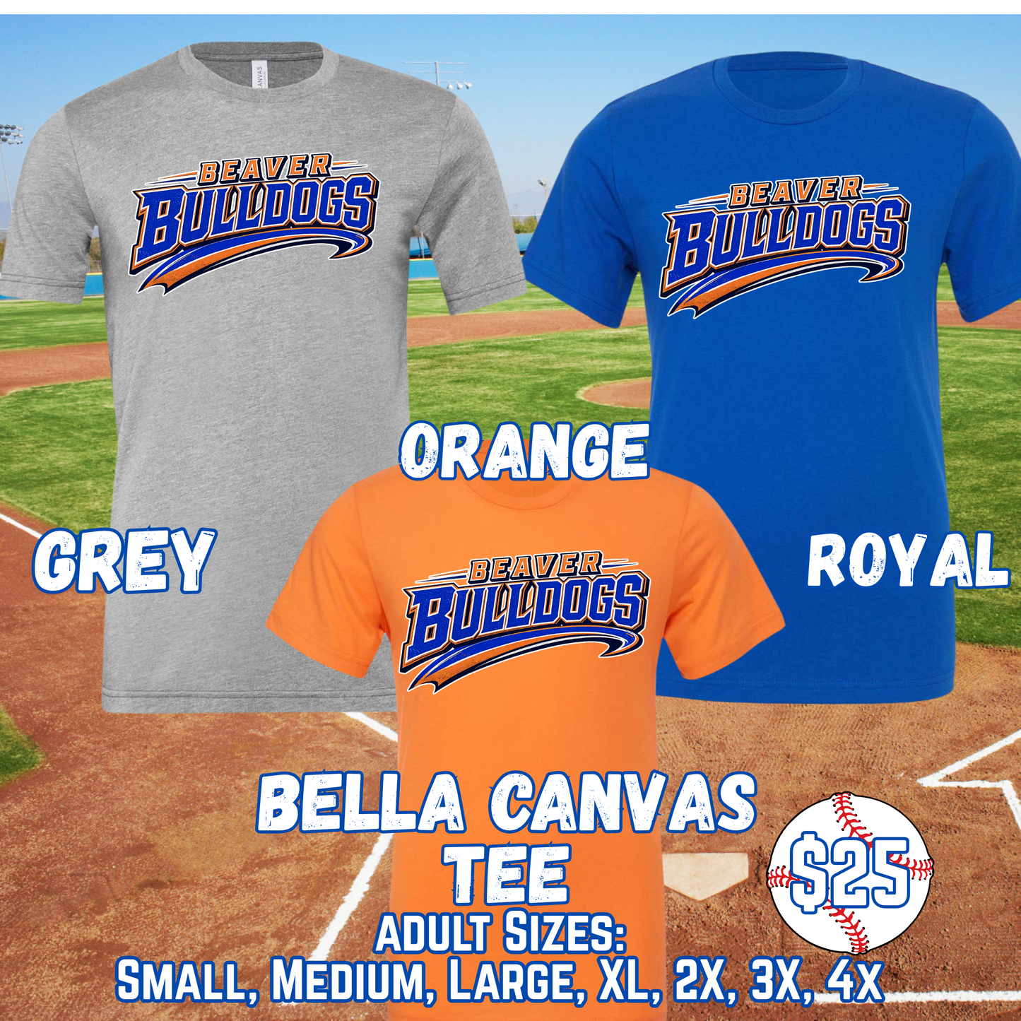 BEAVER BULLDOGS ADULT Short Sleeve Tee