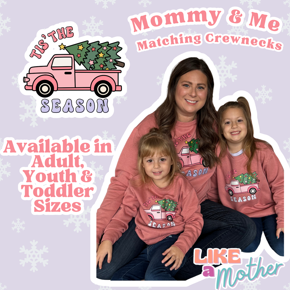 'Tis the Season Mommy & Me Matching Crewnecks