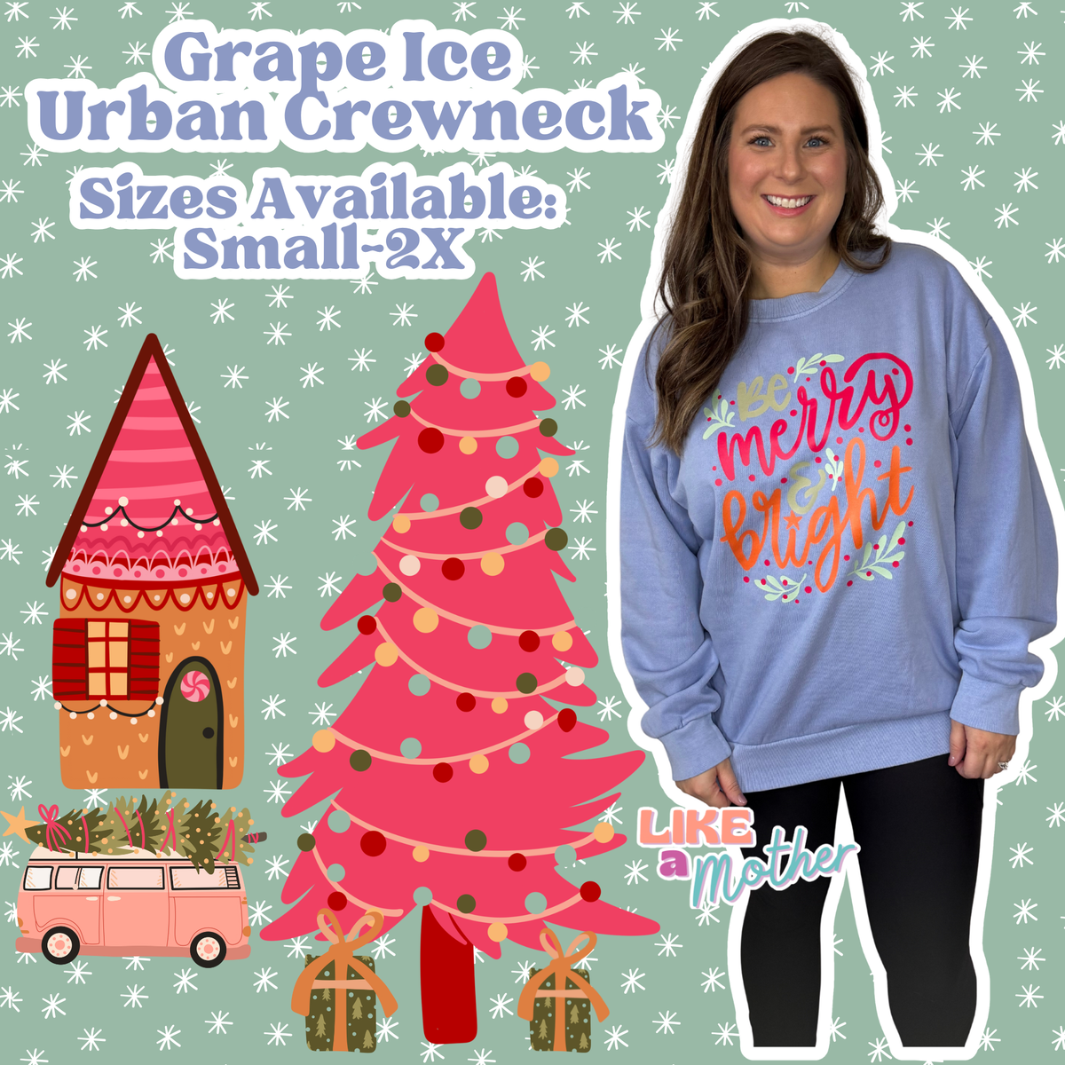 Merry & Bright Pastel Crewneck