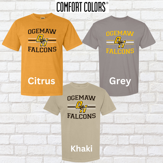 Ogemaw Falcons Short Sleeve Tee (Comfort Colors)