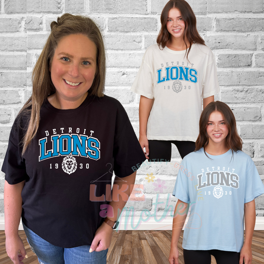 Lions Boxy Fit Premium Tee (Non Glitter)