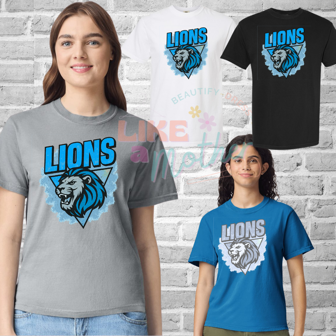Splatter Lions Tee (Comfort Colors)